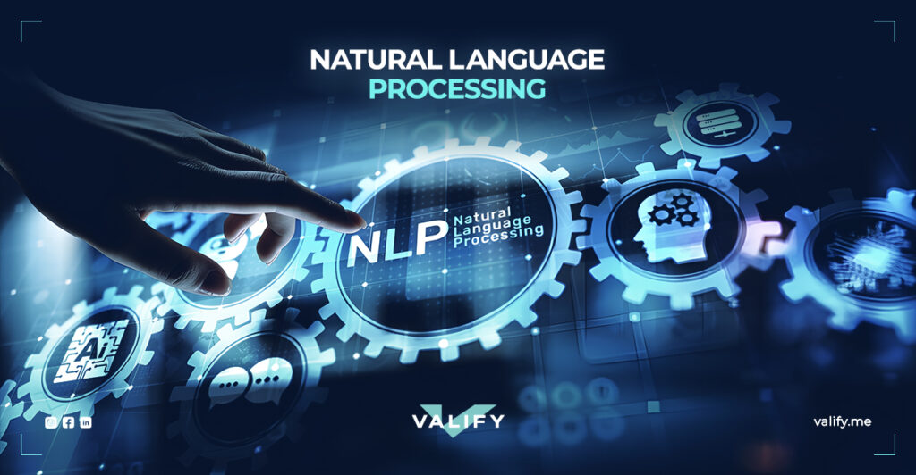 Several nuts connected to each other with the tov 'Natural Language Processing'.